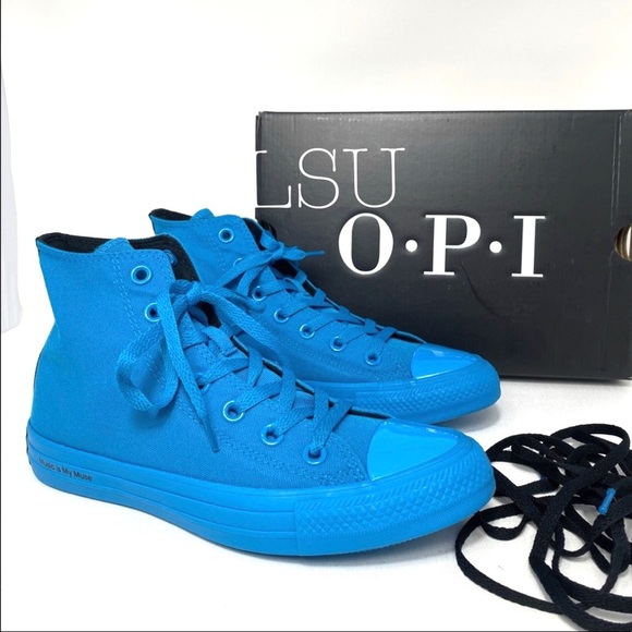 Converse x O.P.I. Ctas Canvas High Top Cyan Space - Picture 9 of 9